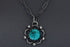 Sterling Silver Artisan Turquoise  Pendant, (SP-5290)
